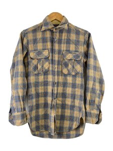 PENDLETON◆長袖シャツ/S/ウール/BLU/チェック//