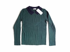 新品 定価1850円 BROWNY ブラウニー WEGO購入 衿付き ニット セーター 緑 秋 冬 トップス ウィゴー 