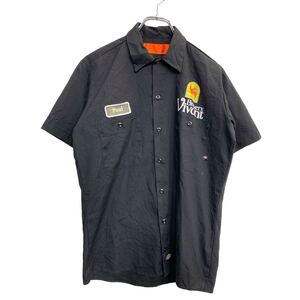 Dickies 半袖シャツ Sサイズ ディッキーズ ワークシャツ ブラック 古着卸 アメリカ仕入 t2408-3177