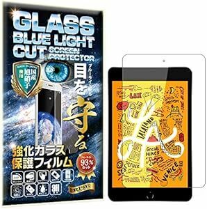 RISE ガラスフィルム フィルム ブルーライトカット 93% iPad mini 5 (第 5 世代) 2019年 / iPad