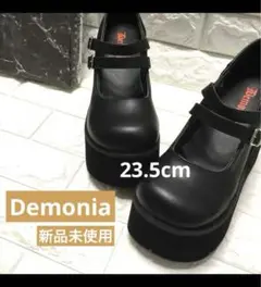 新品未使用⭐️Demonia デモニア 厚底パンプス 黒 23.5cm US7