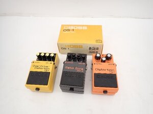 BOSS ボス ギターエフェクター Distortion DS-1/OverDrive/Distortion OS-2/Metal Zone MT-2 3点セット ∽ 70746-4