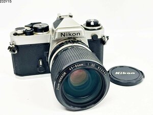 ★シャッターOK◎ Nikon ニコン FE Zoom-NIKKOR 43-86mm 1:3.5 一眼レフ フィルムカメラ ボディ レンズ 233Y15-7