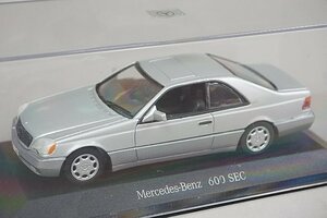 ミニチャンプス PMA 1/43 Mercedes Benz メルセデスベンツ 600 SEC シルバー ※外箱欠品