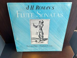 【LP】J.H.Roman, Penelope Evison, Olof Larsson, Eva Nordenfelt /Flute Sonatas Nris 4, 11, 3, 8　フルート