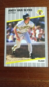 FLEER 1989年 222 ANDY VAN SLYKE ピッツバーグ・パイレーツ