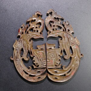 0608DM&4 中国骨董 人間国宝 [和田玉家川文化です] 中国古玩、古美術 和田玉 玉石 置物 玉器 玉飾 彫刻