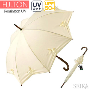 (ヤフオク特価！) フルトン FULTON [2]スタークリーム 晴雨兼用 長傘 日傘 雨傘 レディース 星形 ケンジントン UVカット (YA)