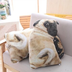 LYW578★クッション パグ グッズ 雑貨 ぬいぐるみ 大サイズ 犬 Pug goods 