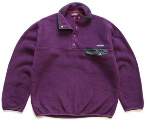 ★90s メキシコ製 patagoniaパタゴニア シンチラ フリース スナップT 紫 S★オールド ビンテージ アウトドア プルオーバー ユニセックス