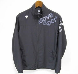 DESCENTE Move Sport デサント ムーブスポーツ 黒 メンズS ウォームアップ ウインドジャケット トラックジャケット 