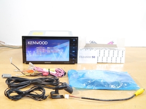 【1027】 MDV-D504BTW 2024年地図 未使用アンテナ付 メモリーナビ Bluetooth/フルセグ/DVD/SD/USB/録音 KENWOODケンウッド