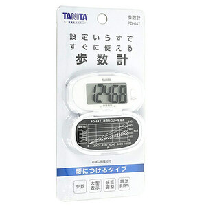 【ゆうパケット対応】TANITA 歩数計 PD-647-WH ホワイト [管理:1100042413]