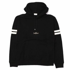 サンローラン レディース パーカー ブラック サイズL SAINT LAURENT 757076 Y36SW 1096 NOIR/NATURAL 新品/4