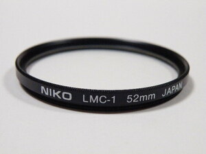 ◎ NIKO 52mm LMC-1 52mm径 無色透明 フィルター 保護用