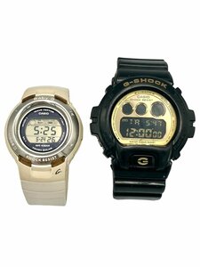 CASIO カシオ G-SHOCK BABY-G ジーショック 2本セット メンズ 腕時計 ブラック ホワイト 稼働品 W05112YNJA/W0511RY3YV