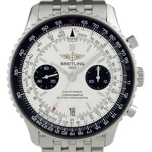 ブライトリング BREITLING ナビタイマー 05 日本限定 400本 A23330 腕時計 SS 自動巻き シルバー メンズ 【中古】