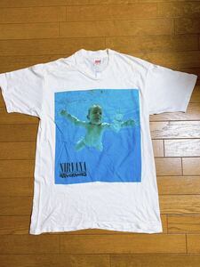 当時物 1992年 LAメルローズAv購入 NIRVANA ニルヴァーナ ロック バンド Tシャツ Lサイズ レアアイテム 貴重