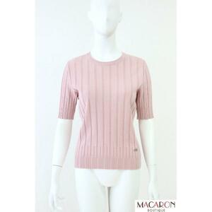 FOXEY BOUTIQUE(フォクシー)　STRATA　半袖ニット　41268　ピンク