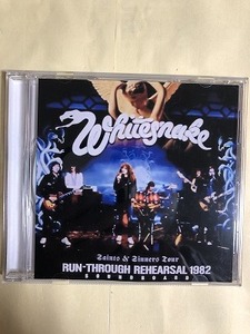 WHITESNAKE CD RUN - THROUGH REHEARSAL 1982 1枚組　同梱可能