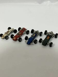 【当時物】ミニカー　Zylmex B.R.M.F.I No.D1 / FERRARI 36V G.T R-102 / LOTUS FORD F.1 D29 / MC.LARENFORD G.T R-104 香港製 4個