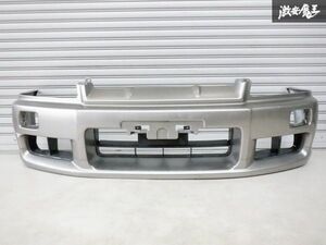 日産 純正 ER34 R34 スカイライン 前期 フロントバンパー 62022-AA240 グレメタ系 ENR34 HR34 即納 棚2F-G-4