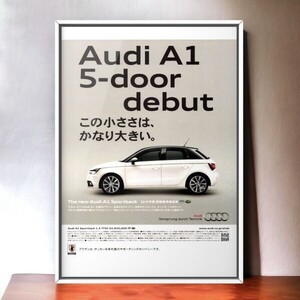 当時物!!! AUDI 広告/ポスター A1 スポーツバック1.4TSFI Mk1 DBA-8XCAX 中古 純正 パーツ バンパー カスタム グリル 車高調 CAX