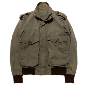 DOLCE&GABBANA ドルガバ 黄金期 FLIGHTJACKET A-2 COTTON FABRIC パラシュートポケット LAMPOジップ ジップアップ ミリタリージャケット