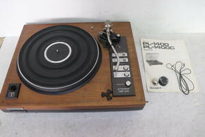 Y14/451 Pioneer パイオニア PL-1400 レコードプレーヤー ターンテーブル回転確認済み 現状品