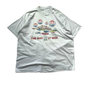 PEPSI COLA ペプシコーラ ビンテージTシャツ シングルステッチ クルーネック 90s 企業ロゴ USA ヘザーグレイ メンズ 半袖 インポート