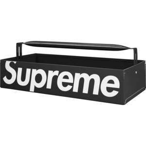 【新品未開封 黒 24SS Supreme Mac Tools Tote Tray】 utility cart tool metal lock diamond plate lunch toolbox box logo toyo steel