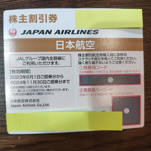 JAL 日本航空　株主優待券　期限2024/11/30まで