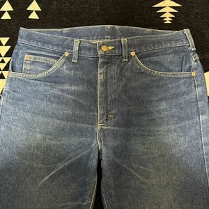 70s 80s Lee 200 デニムパンツ USA製 濃紺 34×34 ビッグサイズ 真紺 エイジング ハチノス vintage ヴィンテージ 希少 検索 101z 赤耳