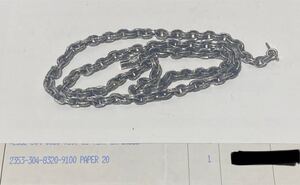 インボイス　原本　CHROME HEARTS PAPER CHAIN 20 ペーパーチェーン20inch ネックレス シルバー サイズ 20インチ　チェーン　クロス　