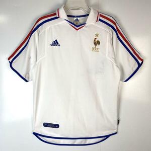 Adidasアディダスサッカーフランス代表アウェイユニフォームゲームシャツ刺繍