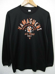 【送料無料】【美品】バスケットボール 長袖Tシャツ トレーニングウェア 山口県中学選抜 メンズ Mサイズ ■管理番号L27637SSS24-240117-10