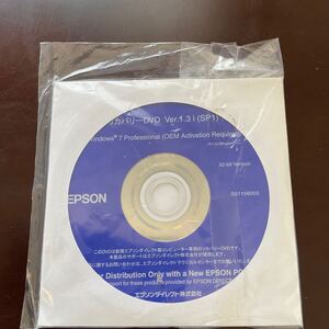 ◎(504-10) 新品未使用 Ver.1.3 EPSON Windows7 Professional 32bit ドうイバーDVD Rel.1.3