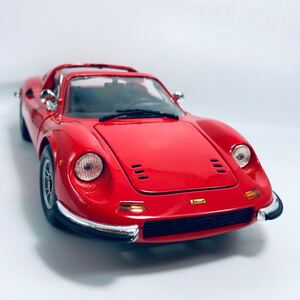 MATTEL HOT WHEELS 1/18 FERRARI DINO 246GTS 1968 ROSSO ホットウィール 1/18 フェラーリ ディーノ 246GTS レッド 京商扱い正規輸入品