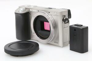 並品｜ソニー α6000 ILCE-6000 ボディ シルバー CA01-C115-2Q2B