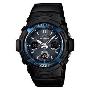 デジタルとアナログのスタンダードモデル!!CASIO/カシオ G-SHOCK/ジーショック 電波ソーラー メンズ 腕時計 AWG-M100A-1AJF