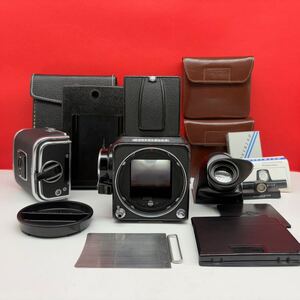 □ HASSELBLAD 500C/M 中判フィルムカメラ ボディ A12 A24 フィルムバック 付属品 現状品 ハッセルブラッド