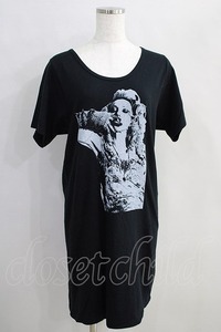 HYSTERIC GLAMOUR / COURTNEY LOVE カットソーワンピース 黒 H-24-08-30-027-PU-OP-KB-ZT232