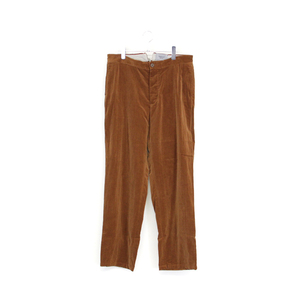 YAECA WRITE ヤエカライト (47656) SET UP PANTS コットンベロアセットアップパンツ 茶 ブラウン S