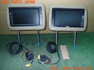 3UPJ=14320562]ランクル100(UZJ100W)前期 KAIHOU カイホウジャパン ヘッドレストモニター 中古