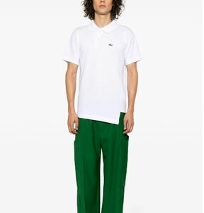 Comme des Garcons SHIRT x Lacoste Asymmetric Polo 2 White S New コムデギャルソン ラコステ アシンメトリー ポロ 白 新品未使用 正規品