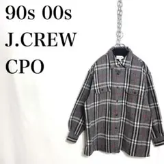 90s 00s old J.CREW ジェイクルー　ウールシャツ　CPO 古着