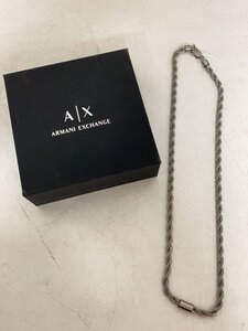 ARMANI EXCHANGE◆チェーンネックレス/ステンレス/SLV/メンズ/AXG0125040//