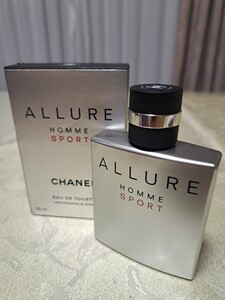 シャネル アリュール オム スポーツ EDT・SP 50ml 香水 ALLURE HOMME SPORT CHANEL 恐らく未使用 箱に傷有り オードトワレ