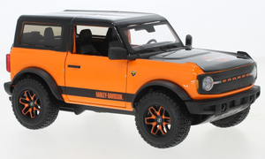 1/24 フォード ブロンコ オレンジ ハーレーダビッドソン Maisto Ford Bronco Badlands orange black 1:24 梱包サイズ80