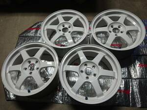 TE37 16インチ 7J +46 PCD100 5H インプレッサ,86,GR86 VOLK ボルク 4本 RAYS VOLK RACING ボルクレーシング ホワイト ZN6,ZC6,ZN8,ZD8